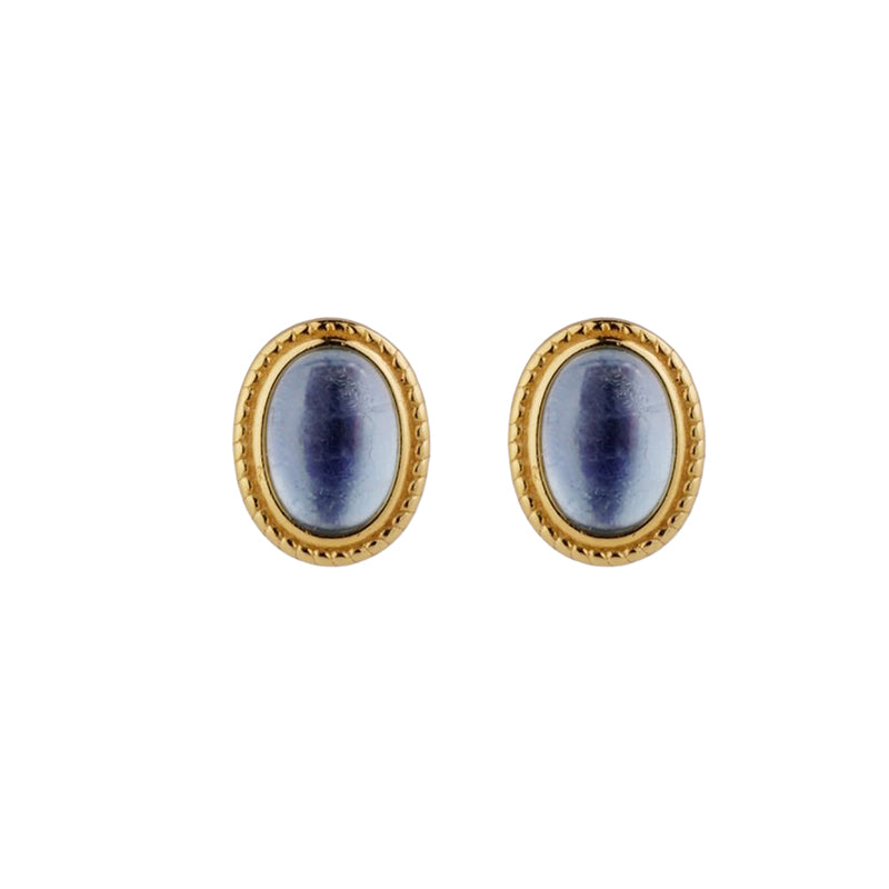 【8-24 JEWELRY】Moonstone inlaid with S925 silver earrings